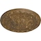 Ekena Millwork Stockport Ceiling Medallion, Hand-Painted Rubbed Bronze, 11 3/4"OD x 3/8"P CM12STRZS - alternate 4